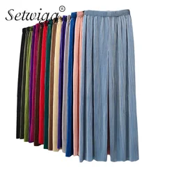 Candy Color Pleated Cool Wide Leg Trousers Female Summer High Waist Dye Tie Leopard Gradient Loose Thin Ankle Pants