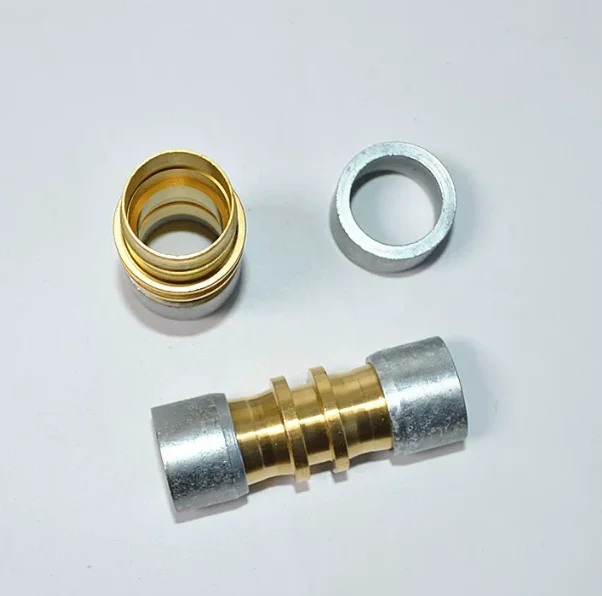 Air conditioning copper pipe joint quick closing composite ring