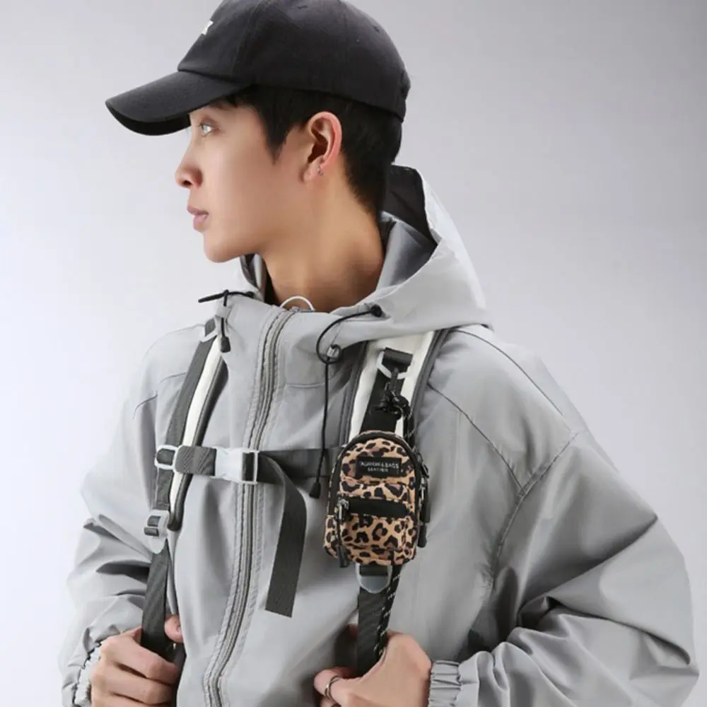 Mini monederos para hombres y mujeres, bolso cruzado para parejas, billeteras portátiles, auriculares, llaves, bolsos de hombro, Hip Hop, informal, combina con todo, lo más nuevo