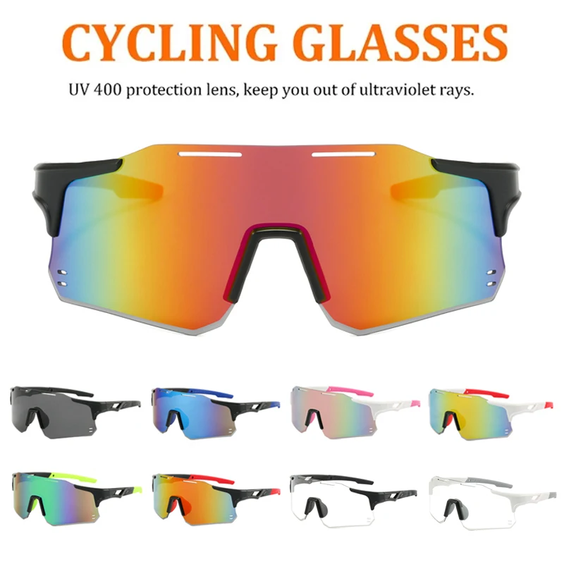 Cycling Glasses Outdoor Sports Sunglasses Men Women Photochromic Cycling Eyewear MTB Glasses Road Riding Bike Sunglasses Goggles