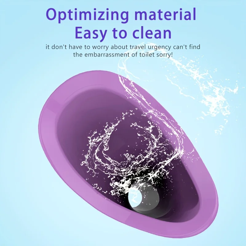 Portable Women Standing Urinal Reusable Car Urinal Emergency Toilet Outdoor Travel Camping Soft Silicone Pee Funnel for Women