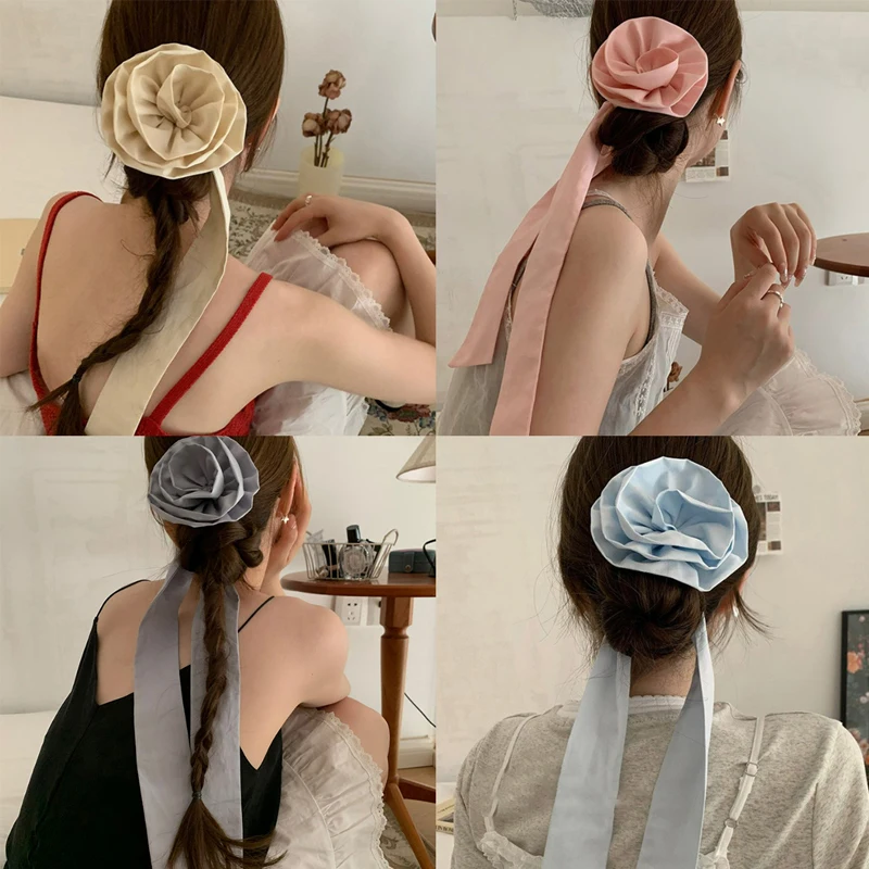 

Ladies' hair ties petals elegant sweet gentle hair accessories multi-purpose necklaces waist belts hairbands for girl