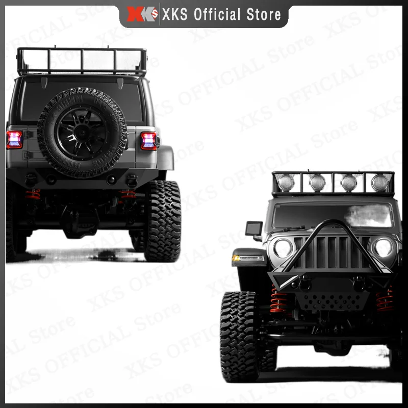 MN MN128 1/12 Jeep Model RC Car 2.4G Remote Control LED Light 4X4 Off Road 4WD Climbing RC Truck Electric Toy Car Gift for Boy