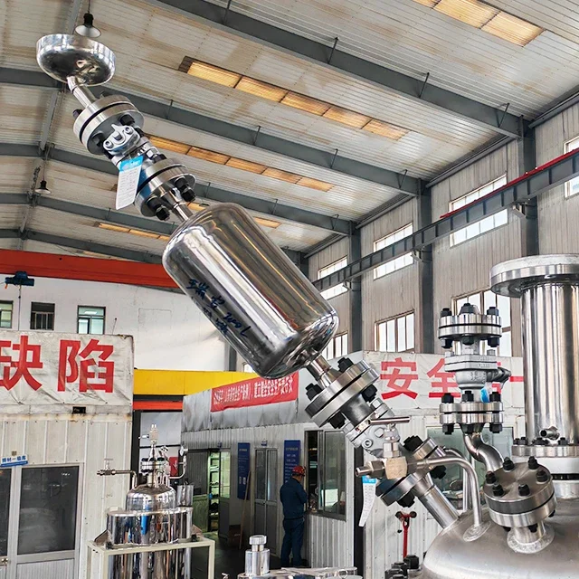 ASME-U CE EAC 200L SS316 Stainless Steel High Pressure Pilot Chemical Autoclave Vessel With Stirrer And Reaction Fittings