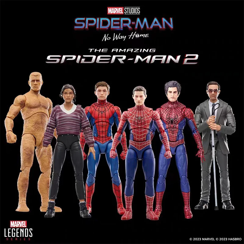 Original Hasbro Marvel Legends Spider-Man Toby Garfield Dutch Brother Mary Jane Action Figure Model Gift Toy Collection for Kids