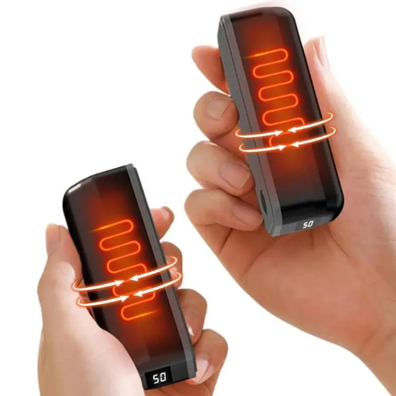 

Магнитная перезаряжаемая грелка для рук с разъемом, электрические портативные грелки для рук, эргономичный компактный карманный обогреватель, грелки с быстрым нагревом