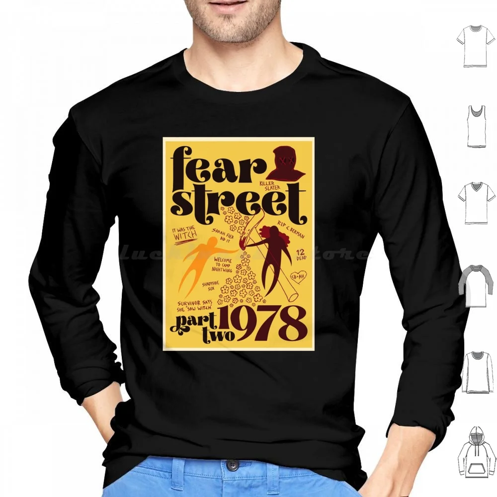 Fear Street Part 2 1978 Copy Hoodie cotton Long Sleeve Fear Street Movie Horror 1994 1978 Fear Street Part One Fear Street