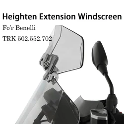 For Benelli TRK502X TRK552X TRK702X Motorcycle Windshield Deflector Adjustable Universal Heighten Extension Windscreen