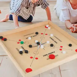 Carrom Board Set Board Game 18 x 18 inch Premium Hardwood Edges Playing Board Game for Families All Players Children Beginners