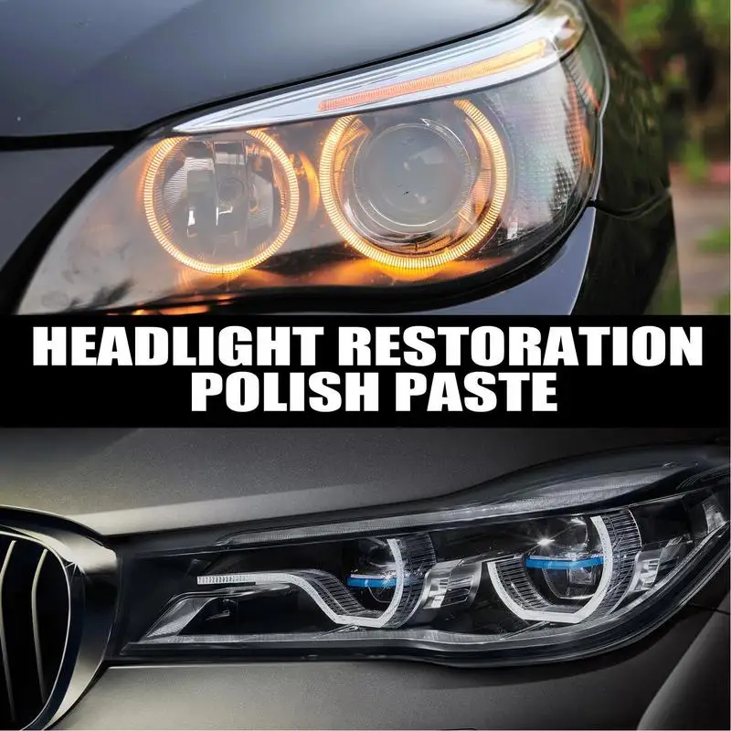 60ml New Car Headlight Restoration Cleaner Auto Headlight Scratch Repair Paste Headlamp Scratch Remover Repair Cleaning Cream