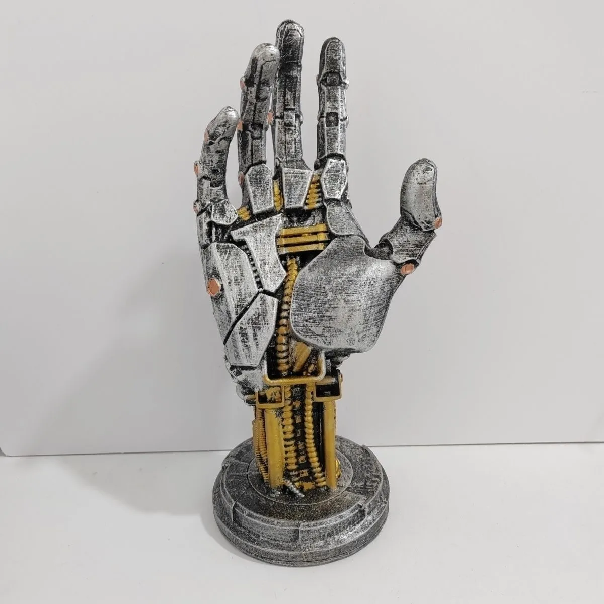 Cyberpunk Mechanical Hand Display Piece Rampage Hand Asura Game Controller Stand Ring Holder Photography Prop