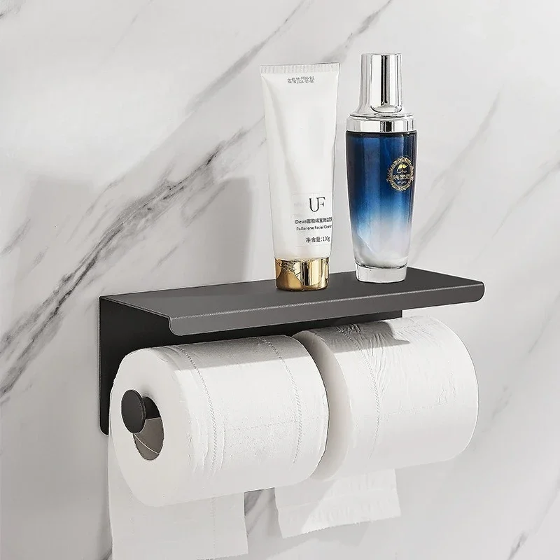 Stainless steel tissue holder, toilet paper holder, toilet storage paper box, phone holder, storage rack