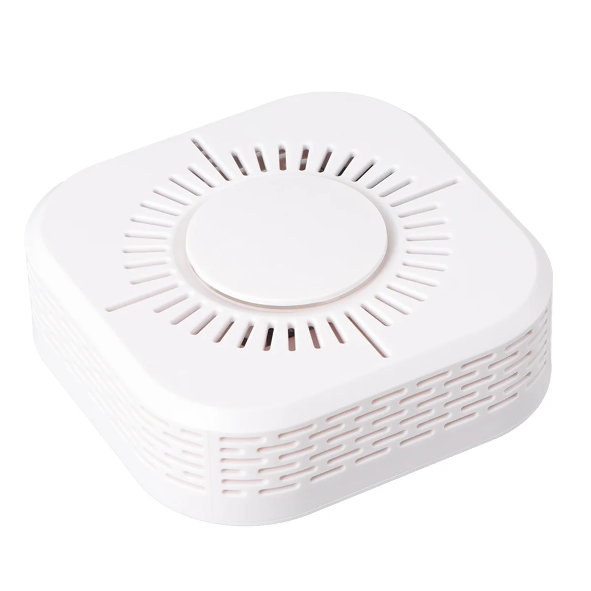 

Self-contained Fire Warning and Photoelectric Sensor Powered Smoke White