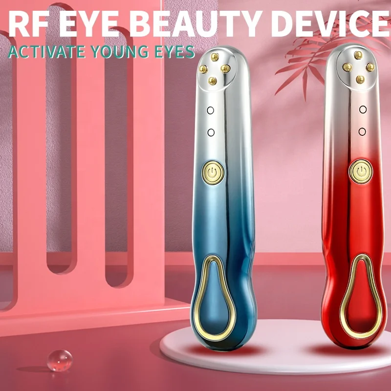 

EMS RF vibrating eye beauty instrument facial skin lifting firming reduce wrinkles rejuvenating massager