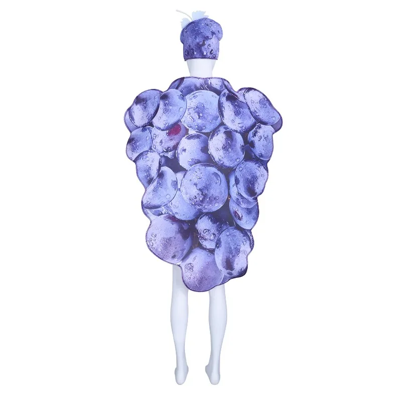 Purple Grape Cluster Foam Tunic Costume With Round Grape Shape For School Events Halloween Parties And Character Role Play view 6