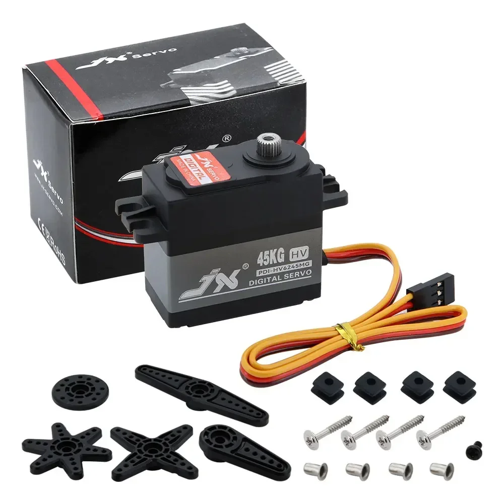 JX Servo PDI-HV6245MG 45KG HV High Torque Metal Gear Waterproof Digital Servo For RC Car Crawler RC Boat Helicopter Model Parts