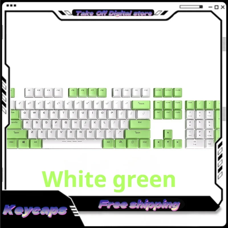 Ek815 Mechanical Keyboard Keycaps Original Series 136 Key Abs Material Dual Color Translucent Keycaps Multiple Colors Choose