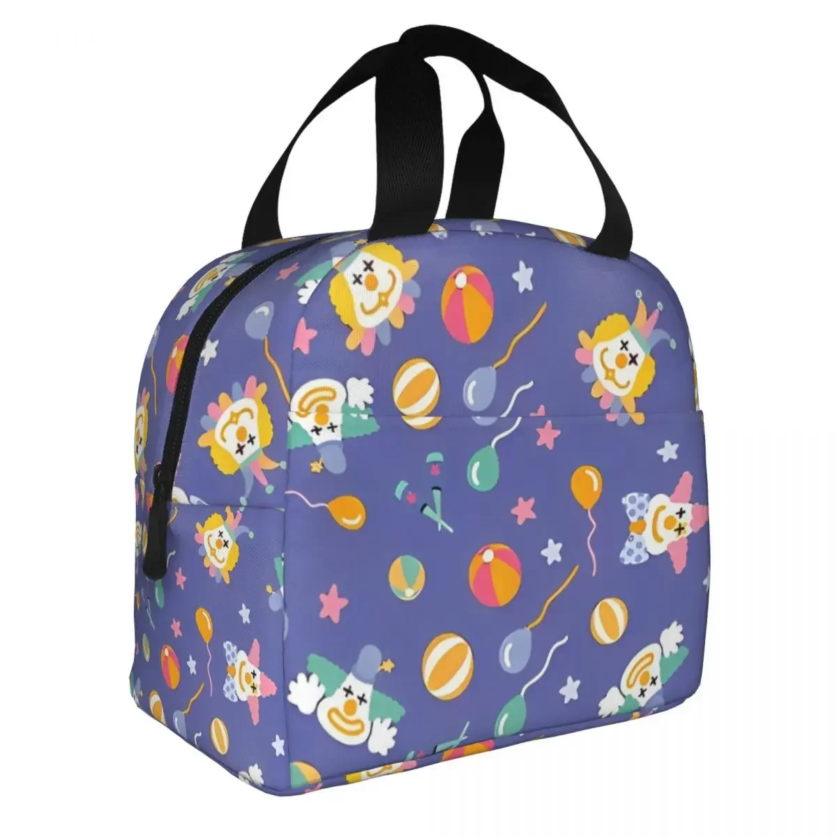 Killer Klowns From Outer Space Insulated Lunch Bag Thermal Bag Meal Container Portable Tote Lunch Box for Men Women Office