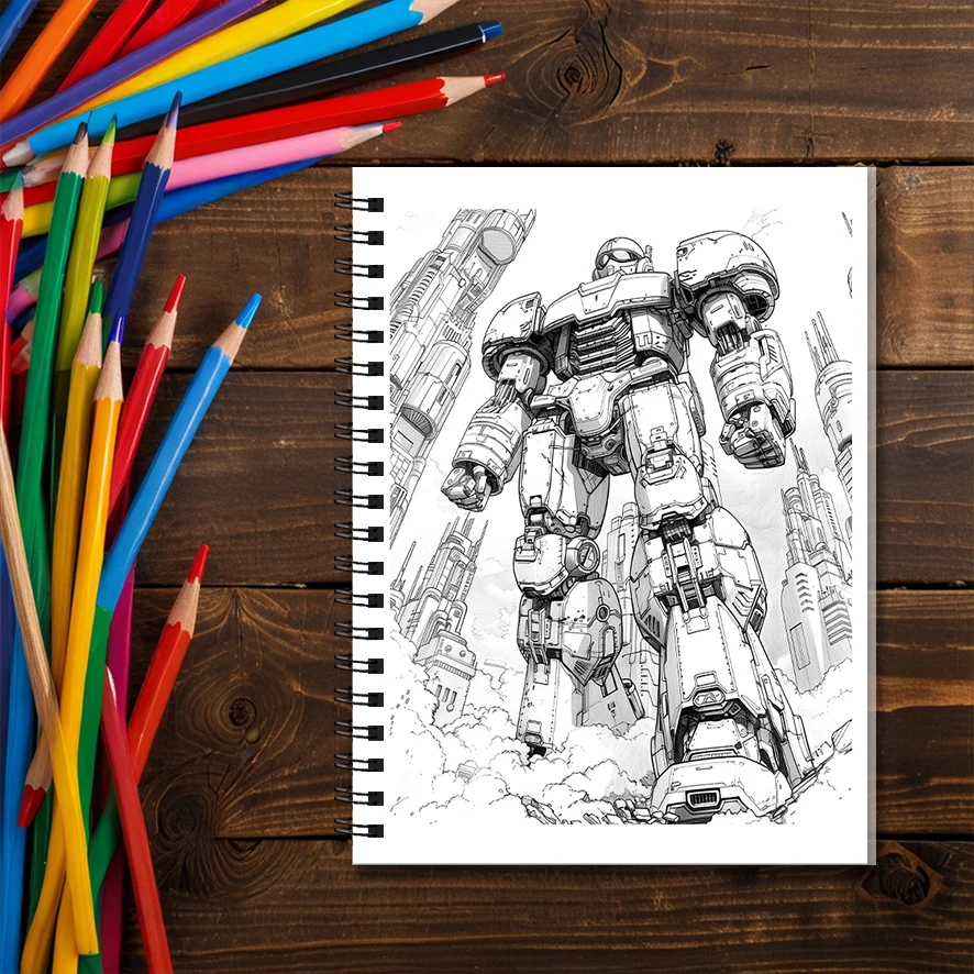 Libro para colorear Overdrive binario - Libro para colorear de 8,3 x 11,2 pulgadas y 22 páginas - Ayuda a reducir el estrés y aliviar las emociones