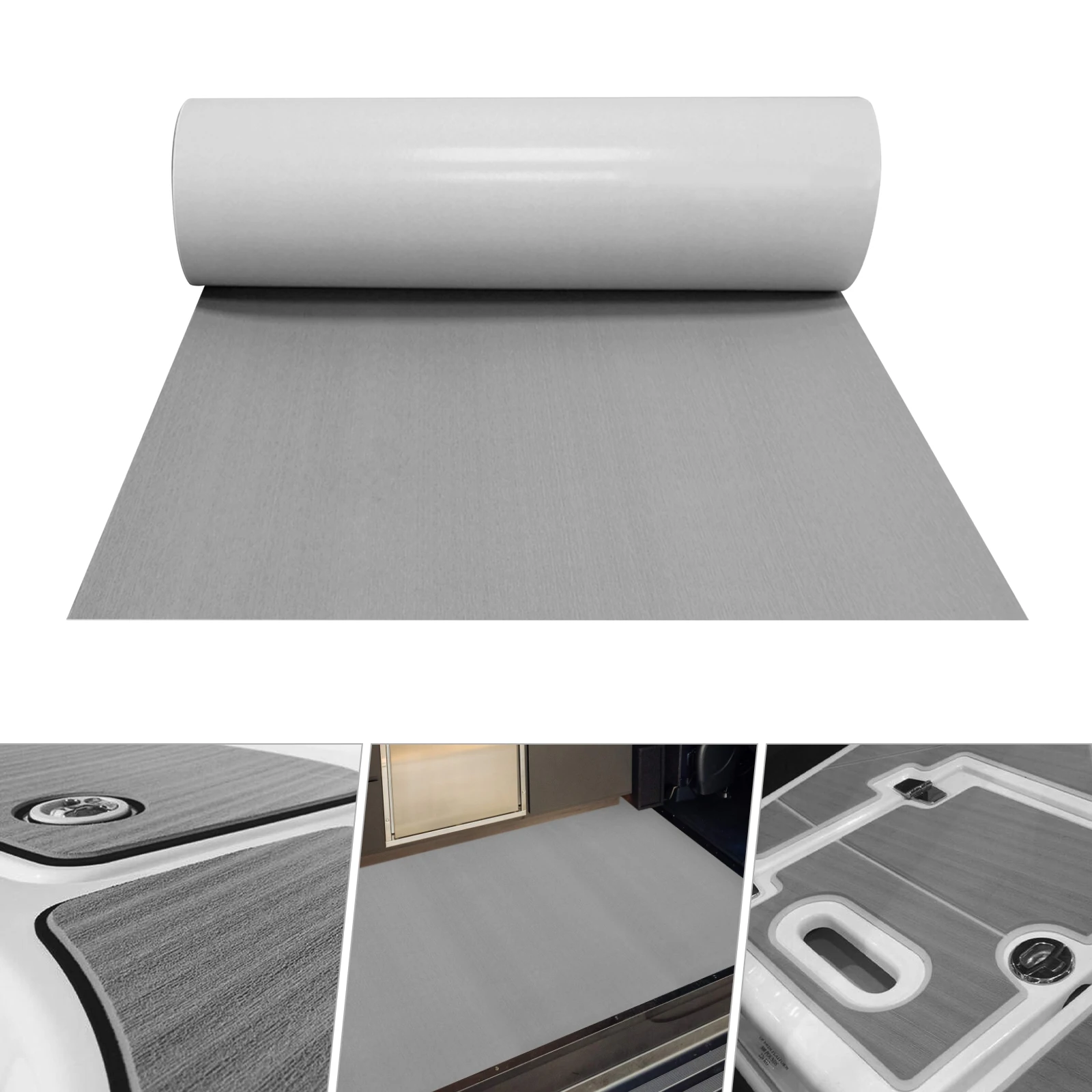 Boat Flooring EVA Foam Boat Decking Faux Teak Marine Flooring Boat Mat Marine Mats for Boats Yacht Kayak RV 240*90cm