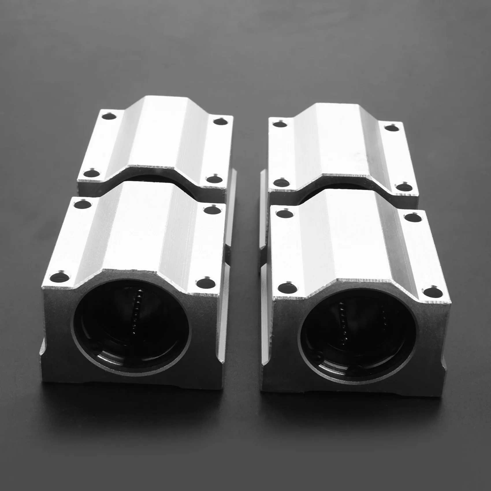 12 Buah SC20UU 20Mm Bantalan Bola Gerak Linier Aluminium Bushing Geser untuk CNC