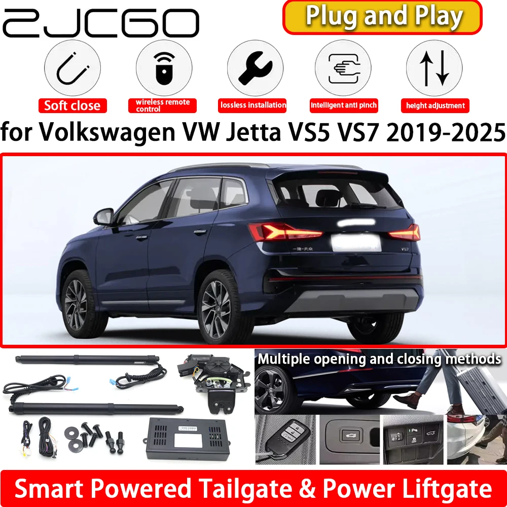 

ZJCGO for Volkswagen VW Jetta VS5 VS7 2019-2025 OEM Automatic Electric Powered Tailgate Power Liftgate Tail Gate Lift Kit System