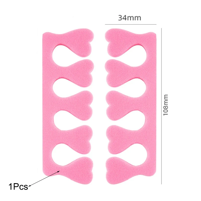 50/100/200Pcs Soft Nail Art Toe Separators Fingers Foots Sponge UV Gel Polish Beauty Tools Manicure Pedicure Pack Nail Kits