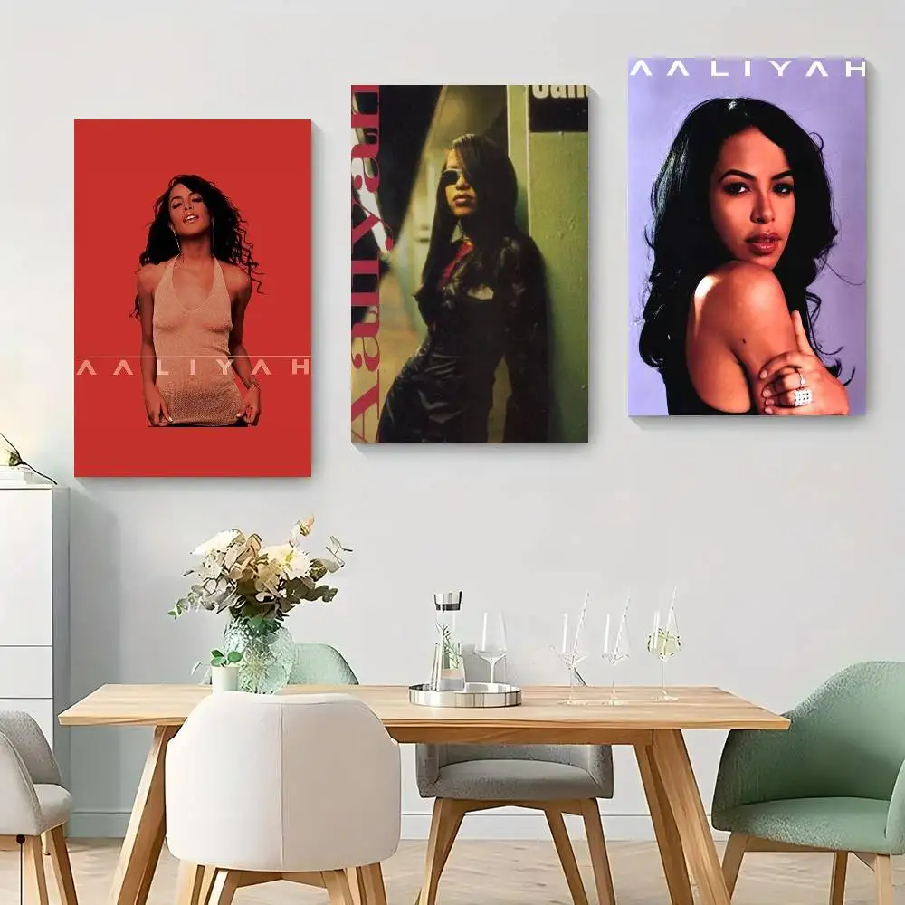 Pop Singer A_Aaliyah Album  Good Quality Prints and Posters HD Quality Poster Wall Art Painting Study Home Decor