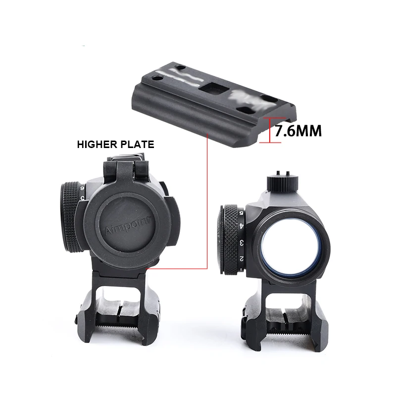 WADSN DD المعادن CNC البصر قاعدة تثبيت ل H2 M5 نطاق جبل ريد دوت تهدف كتيفة ثابتة الصيد المكبر الملحقات البصرية