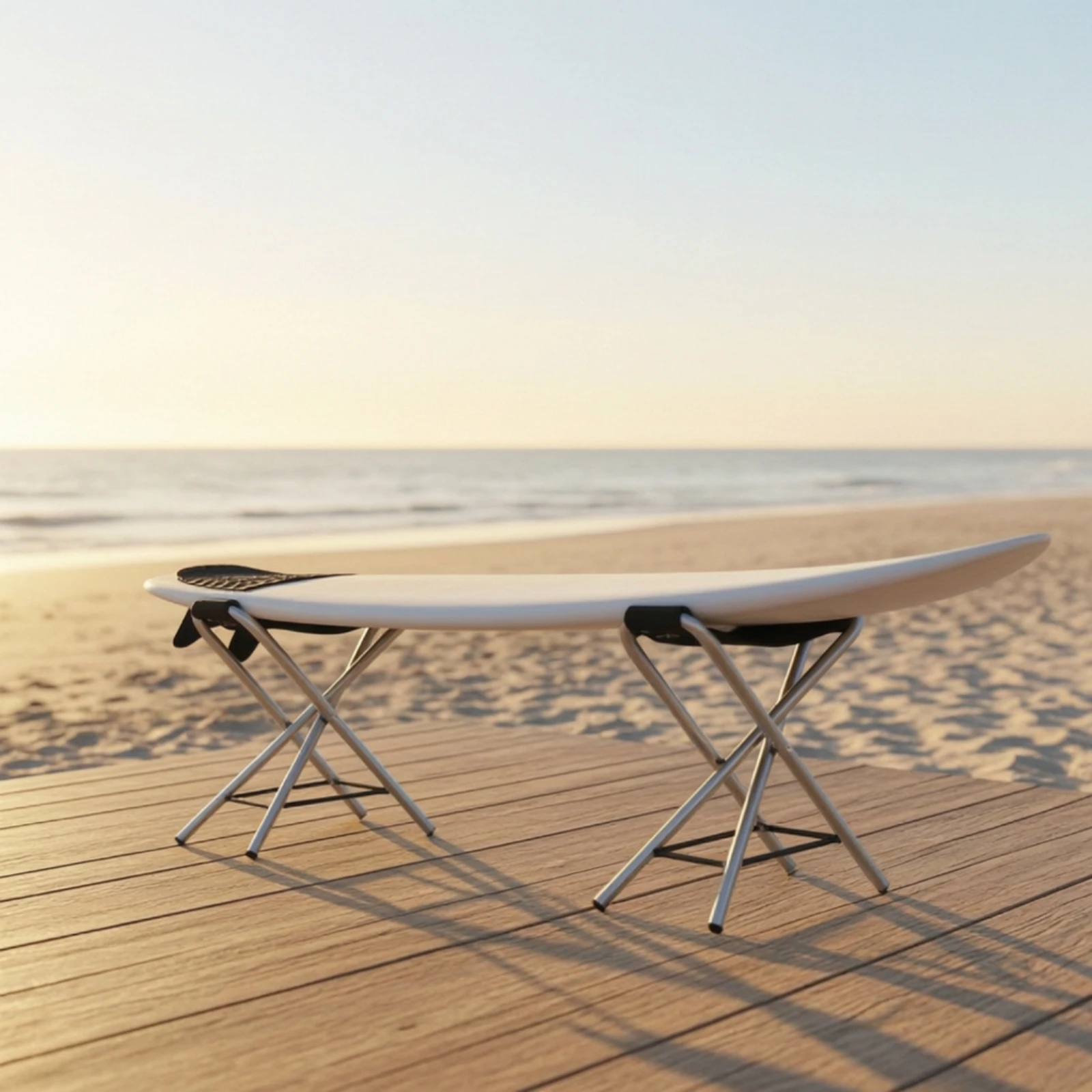 Folding Paddle Board Stands Lightweight Kayak Stands with Foam Padding Freestanding Storage Rack Space-Saving for Kayakers