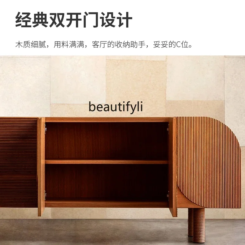 

New arrive TV floor-to-ceiling living room household cabinet modern simple retro side cabinet storage locker integrated