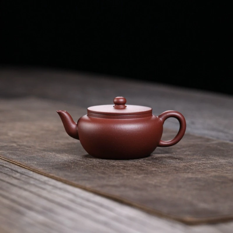 

150cc Original Zisha Clay HongpilongNi Huang Shaotian Handmade LianZi Tea Pot Yixing Purple Clay Teapot
