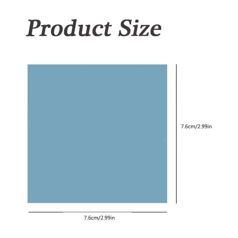 Colored Sticky Notepads Blank Note Paper 3x3Inch Pocket Note Pad Self-ashesive Note Paper 50 Sheets/Pad