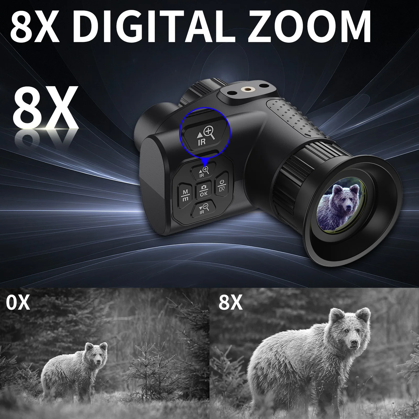 Handheld Monocular Night Visio - đánh giá và giá Night Vision Monocular 8X
