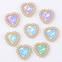 DIY hair accessories hairpin material mocha 8 color ribbon pearl peach heart alloy accessories flower plate DIY jewelry