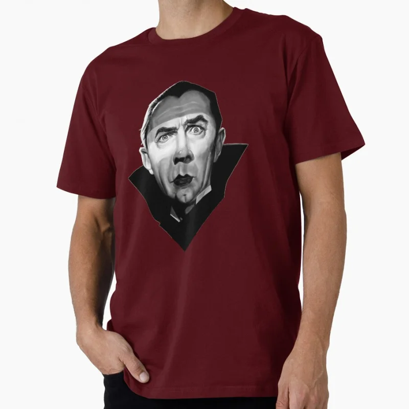 Dracula Bela Lugosi Satire 80s Gothic Horror Vampire Scary Halloween Gift T shirt Large size Tops 100% cotton printed Clothes