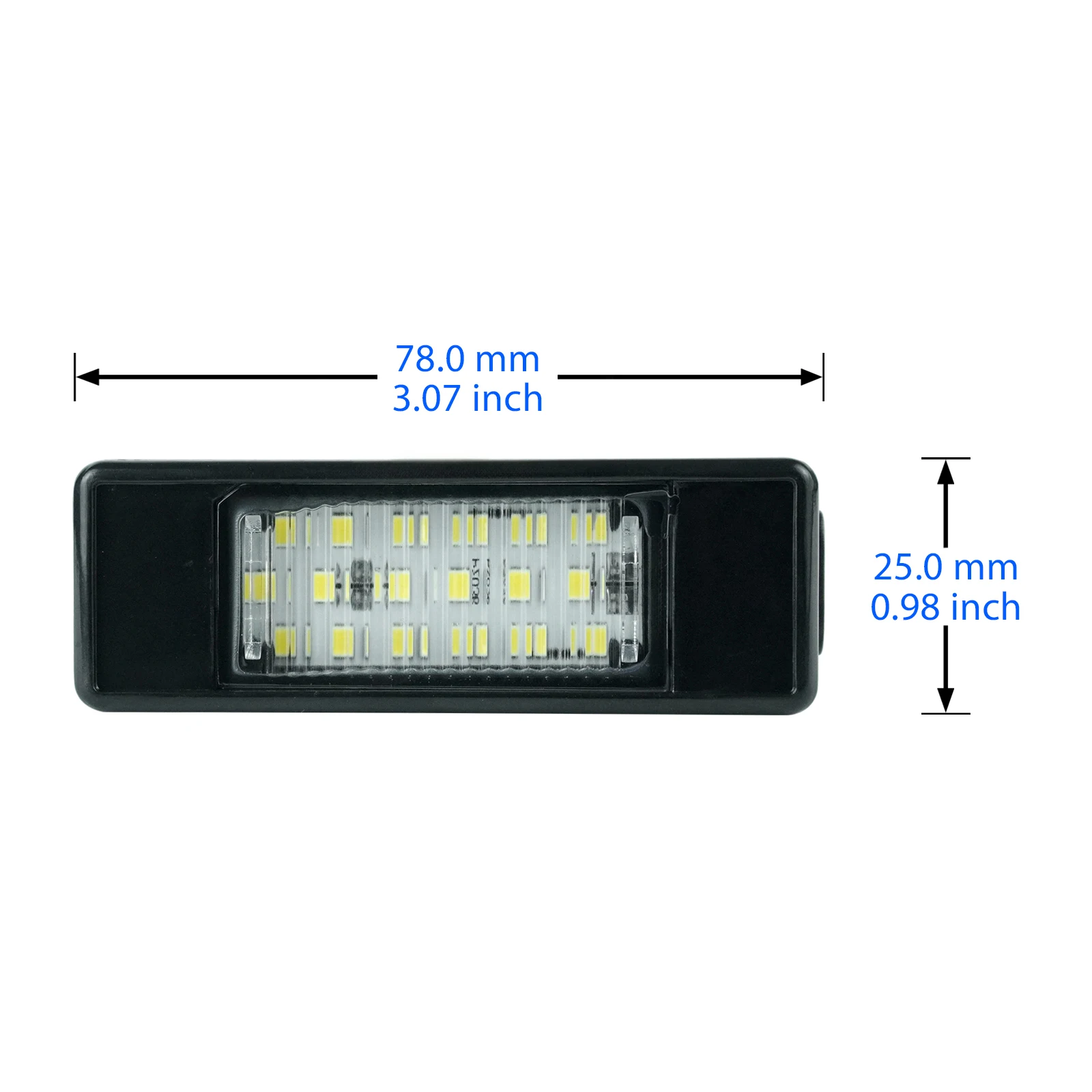 2x Canbus LED رقم الترخيص لوحة ضوء مصابيح لمرسيدس بنز سبرينتر 906 06 + فيانو فيتو W639 03-14 VW Crafter 06-16 فيات