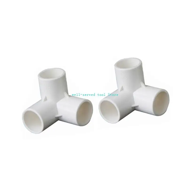 G88A 3 Way PVC تجهيزات 90 درجة مرفق الحديقة ري تجهيزات الموصلات المرفقة.