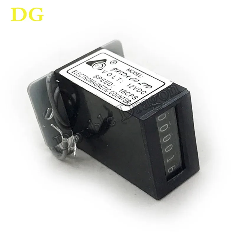 1 pcs 6 Digits Arcade Coin Counter 12VDC Mechanical Counter for Crane Machine Swing Machine/ Fighting/machine