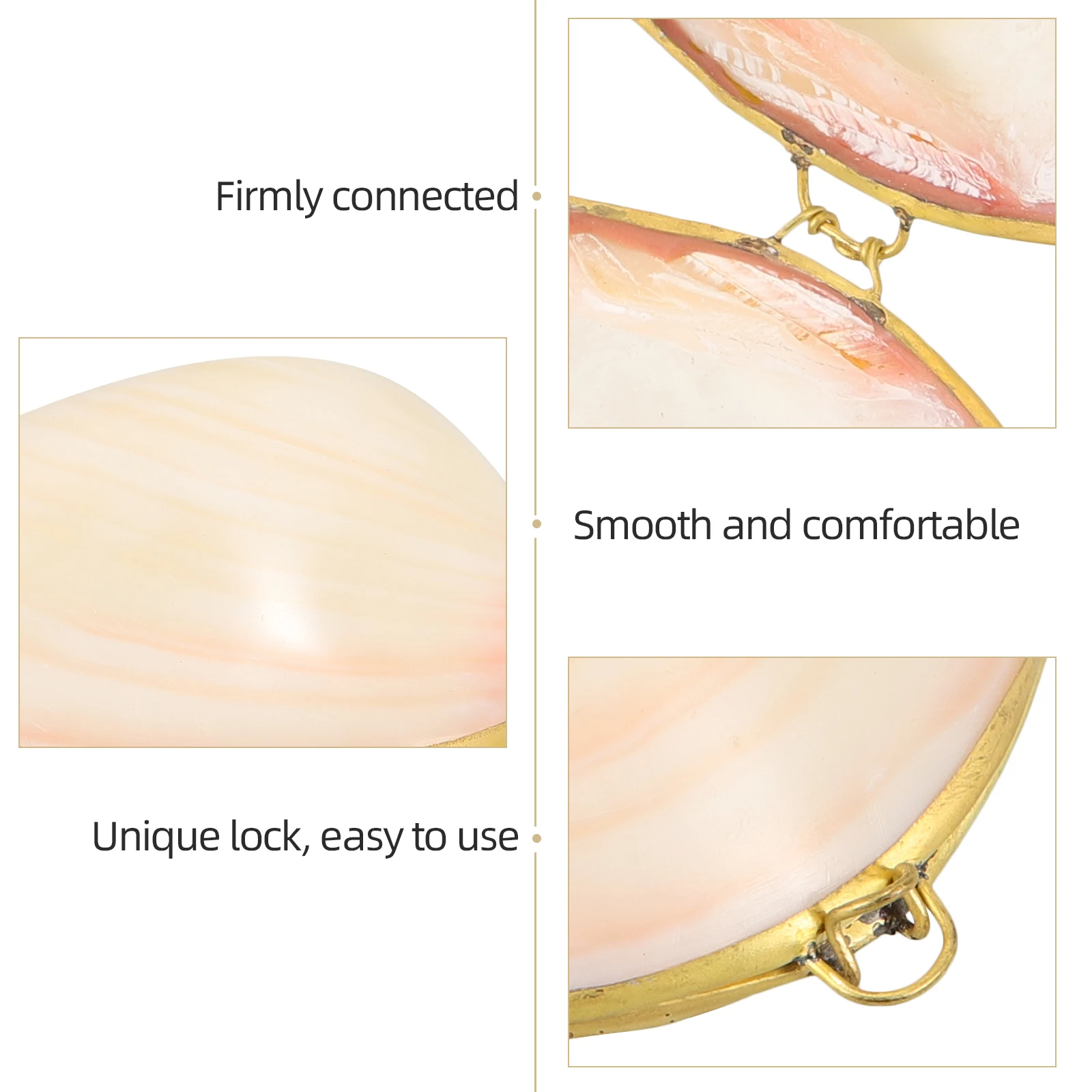 

Шкатулка для драгоценностей в виде ракушек, органайзер для хранения колец, серег, ожерелий, свадебный держатель для подарка на день Святого Валентина, контейнер для безделушек, чехол