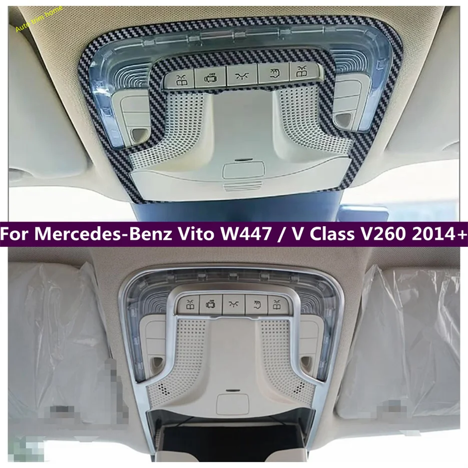 Roof Reading Dome Courtesy Lights Lamp Cover Trims Fit For Mercedes-Benz Vito W447 / V Class V260 2014 - 2021 Car Accessories