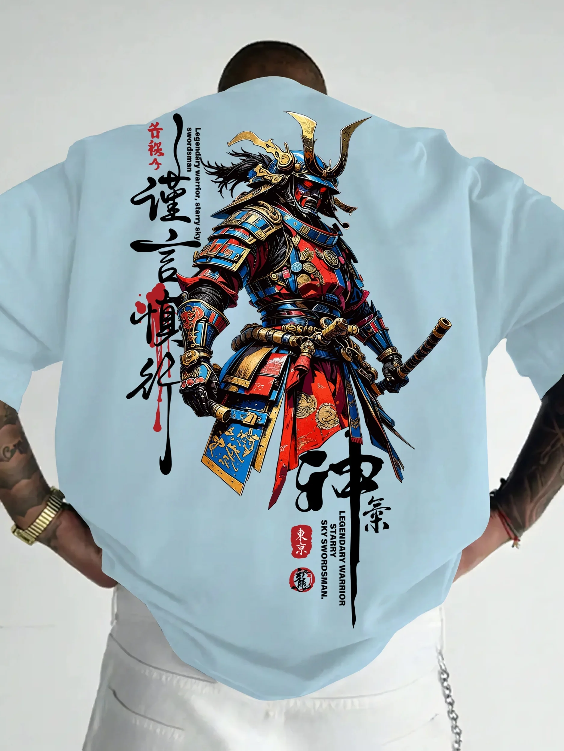 Camiseta Harajuku de estilo ja - Japanese Summer Clothing Men reseña y precio