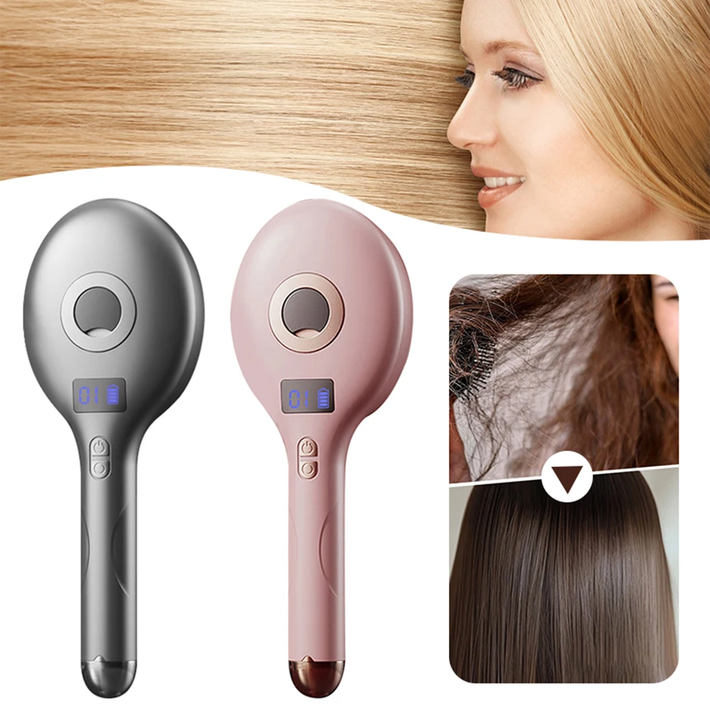 Red Light Hairbrush Anti-Hair Scalp Massager With Oil Applicator Hair Renewal With Light Therapy For Men Women