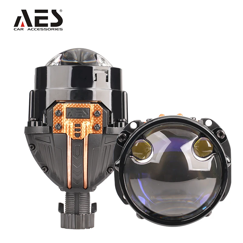 

New arrival 2.5" Turbo SE TIR Double laser Led projector lens 6000K LED Headlight for Toyota Honda Auto Lighting System
