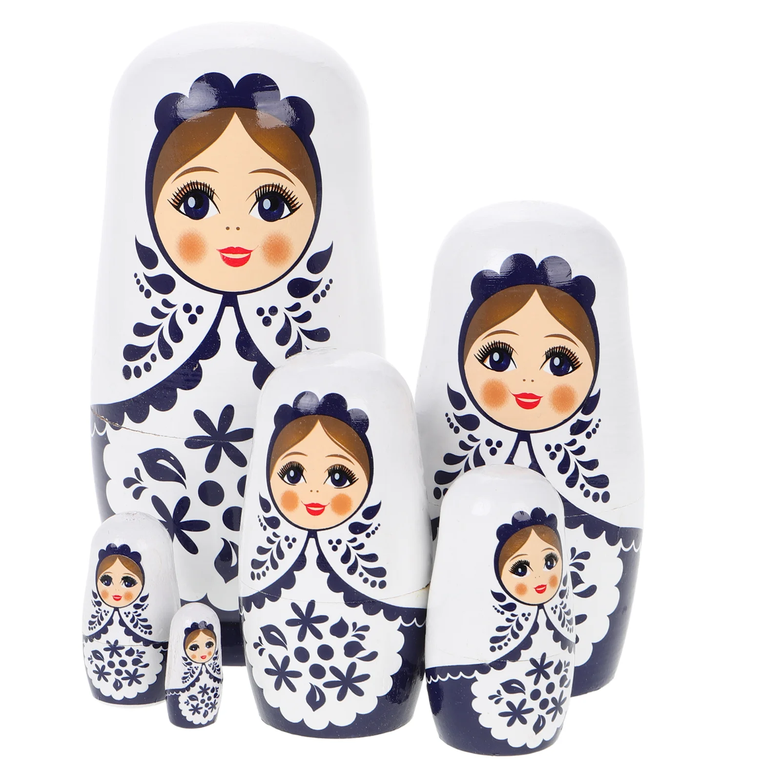 Matryoshka-juguetes anidados de animales hechos a mano, Matrioskas, muñecas rusas, Babushka apilable, Kit de manualidades para niños, decoraciones de madera