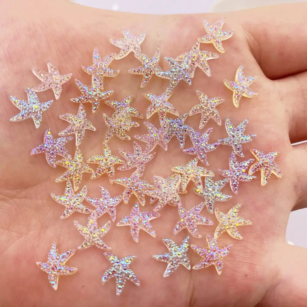 10mm Mini Shiny Star Nail Art - Star Flat Back ulasan dan harga