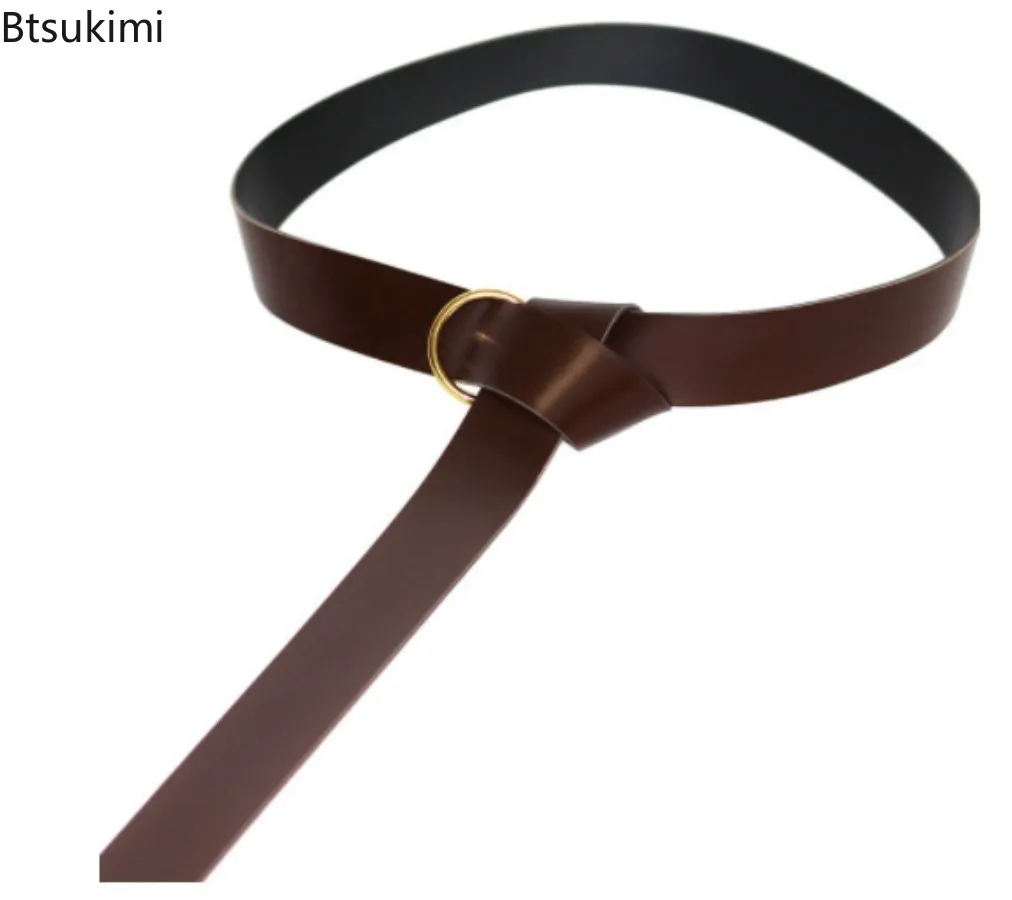 Medieval Renaissance Viking Waist Ring Belt Costume Accessory Parts for Adult Men Knight Pirate Cosplay Larp Leather Loop Buckle