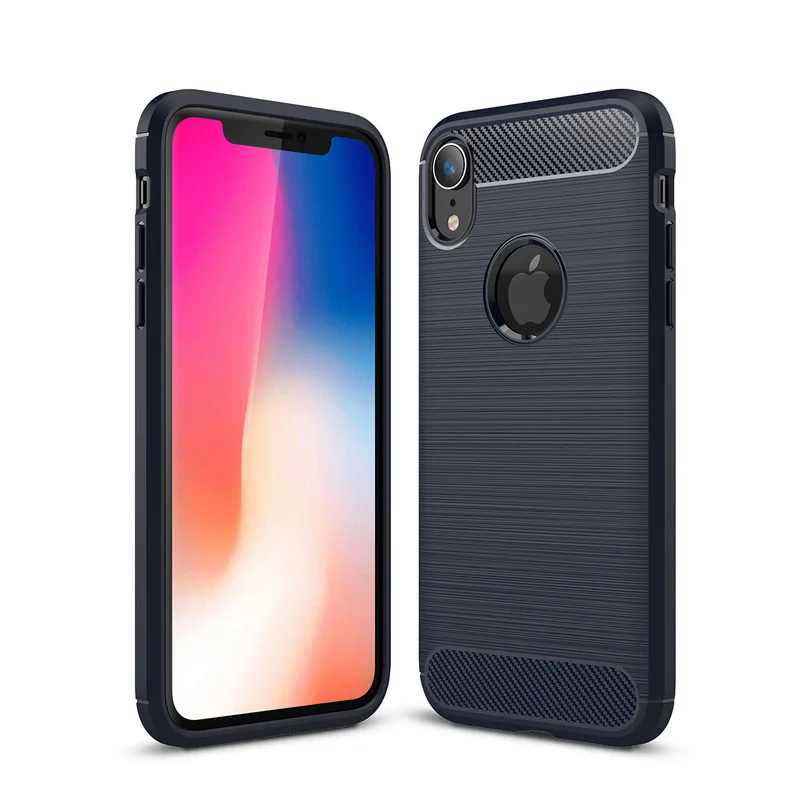 Luxury Carbon Fiber Phone Case For iPhone 11Pro 6S Plus 5 SE Soft Silicon Protective Cover For iPhoneX XR XS Max 7 8 Plus Fundas