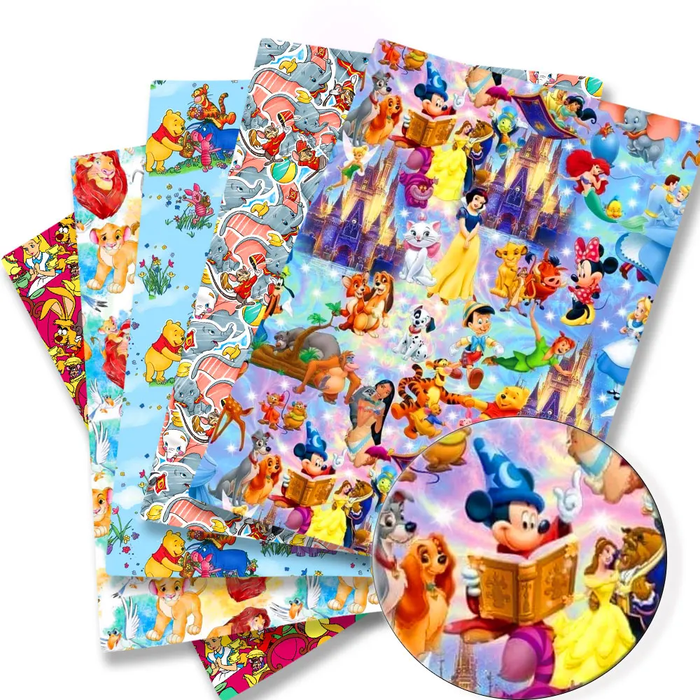 ผ้าดิสนีย์ขนาด140x50ซม. ผ้าคอตตอนลายการ์ตูนผ้าเย็บปะติดปะต่อกันเนื้อเยื่อผ้าสำหรับบ้านเด็กชุดเดรสผ้าม่านผ้าฝ้ายโพลีเอสเตอร์