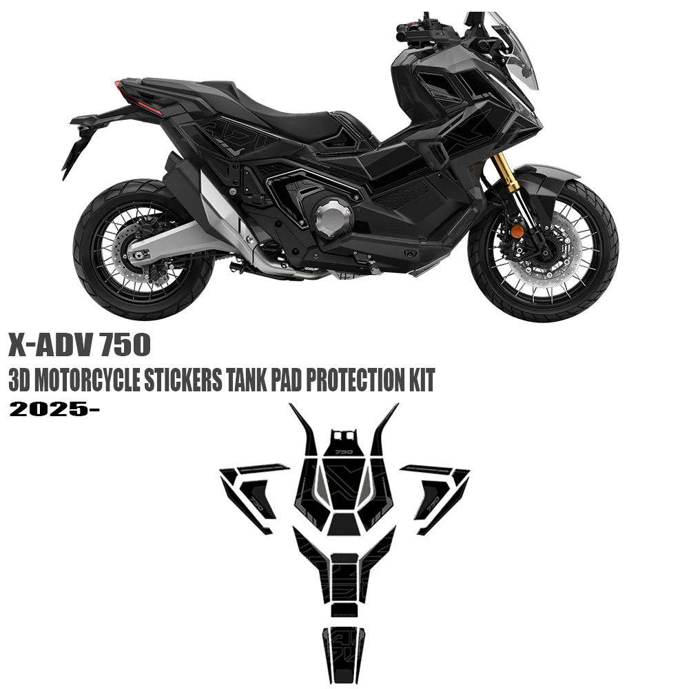 

Motorcycle 3D Resin Sticker Tank Pad Protection Kit For Honda X-ADV 750 Compatible with x adv750 2025